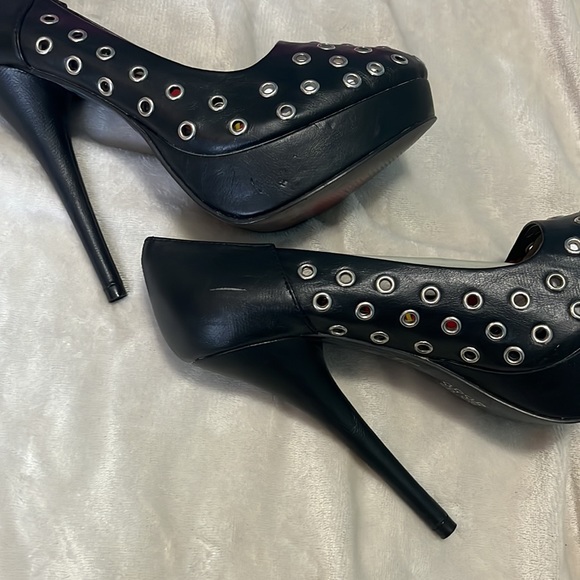 NIB ABBEY DAWN by Avril Lavigne Black Holly Chart Topper Platform Heels Sz 9 Blk - Picture 11 of 11